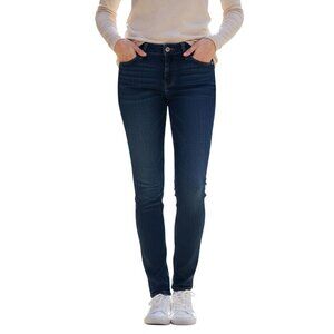 Seven 7 Y2K Fleur De Lis Low Rise Dark Wash Jeans Size 28